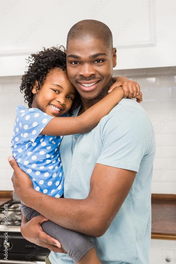 Father and daughter in the kitchen Father and daughter in the kitchen