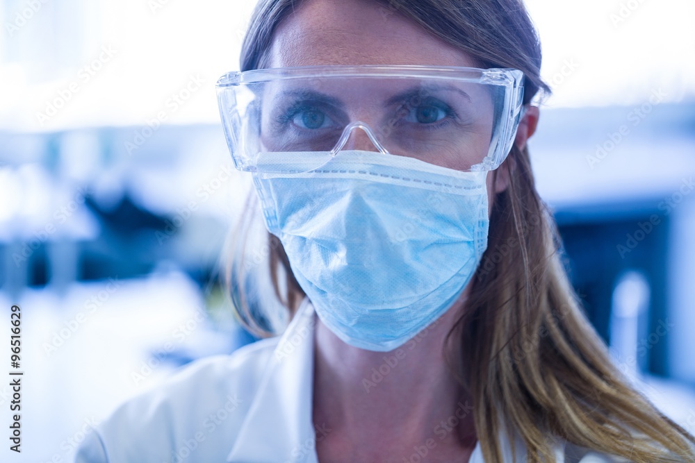 Scientist looking at the camera Scientist looking at the camera