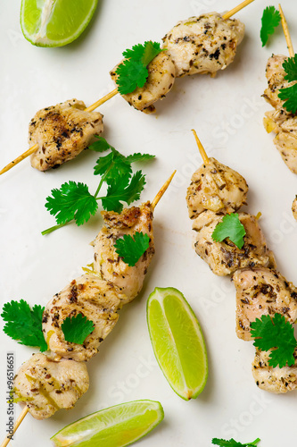 Chicken kebab photo