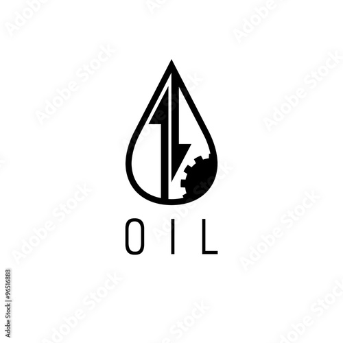 fall and rise of oil prices vector logo