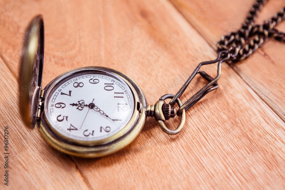 Close up view of a pocket watch Close up view of a pocket watch