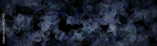 abstract mosaic background of blue gradient triangles