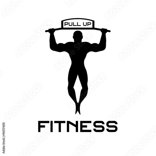 fitness pull up bands vector illustration