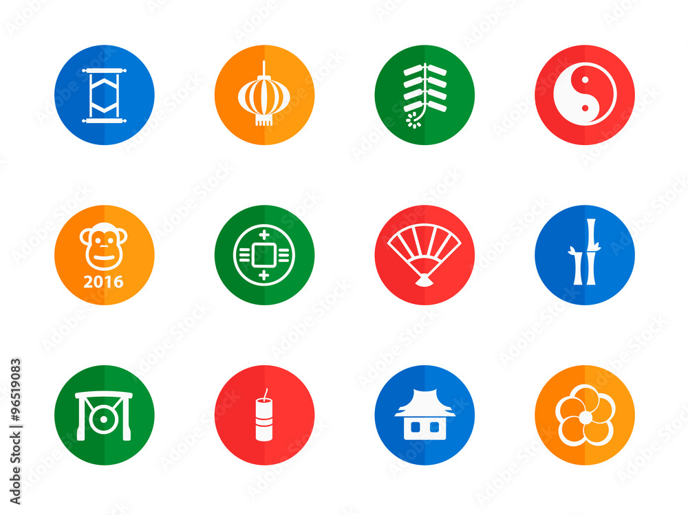 Chinese New Year simply icons Chinese New Year simply icons
