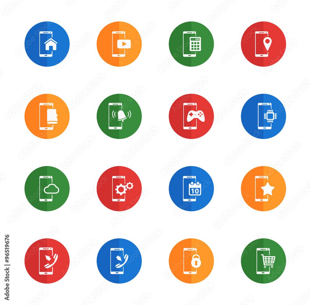 Smartphone simply icons Smartphone simply icons