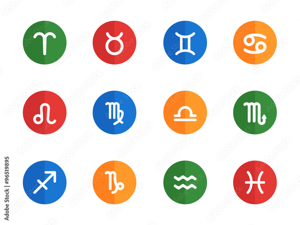zodiac icons set zodiac icons set