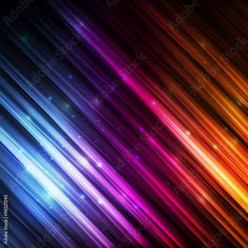 Neon abstract lines design on dark background concept vector