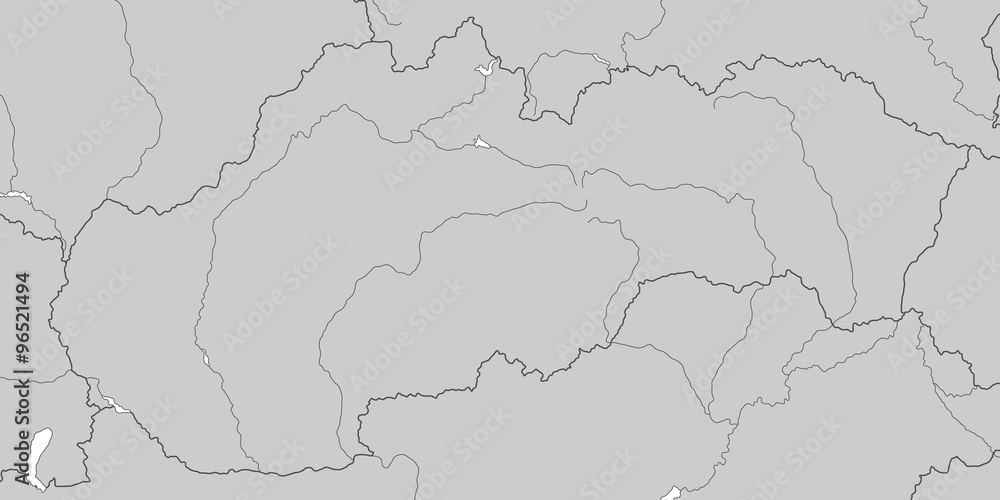 Slowakei in Grau - Vektor