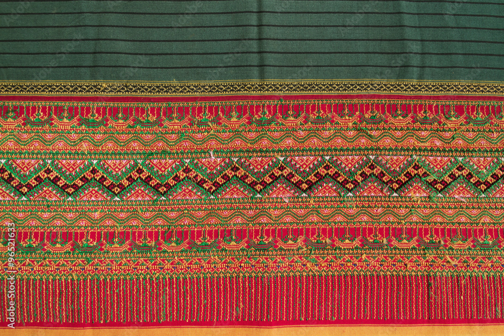 Hand-woven silk and cotton Hand-woven silk and cotton