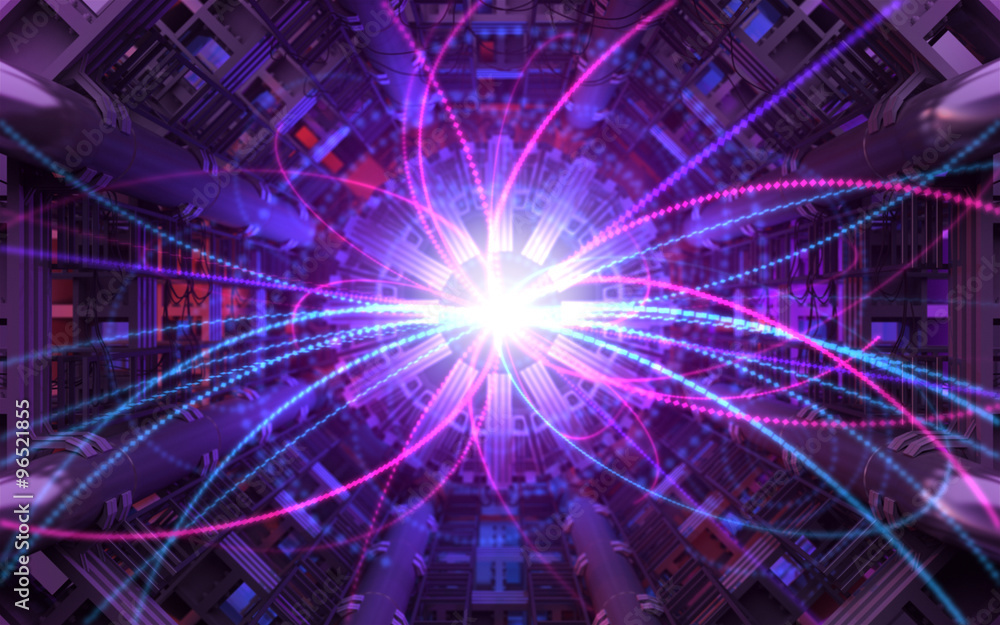 Collision of Particles in the Abstract Collider