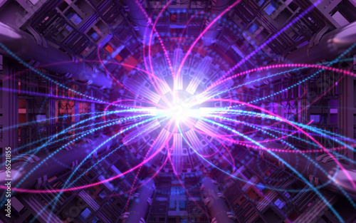 Collision of Particles in the Abstract Collider