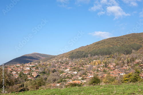 View of Zheravna (Jeravna). The village is an architectural reserve of Bulgarian National Revival period (18th and 19th century)