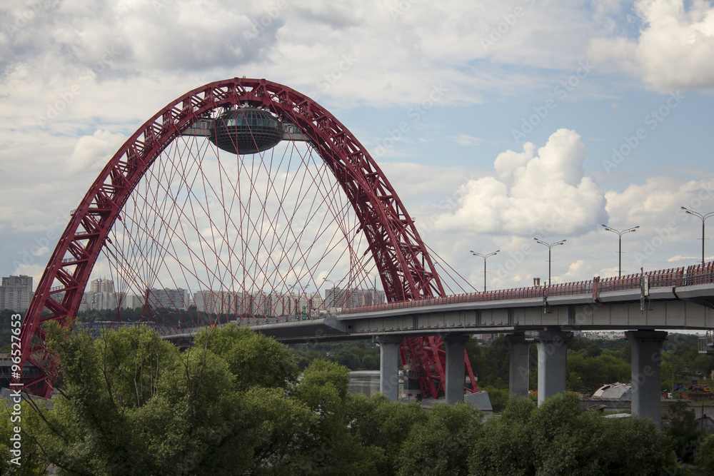 picturesque bridge over the river Moscow picturesque bridge over the river Moscow