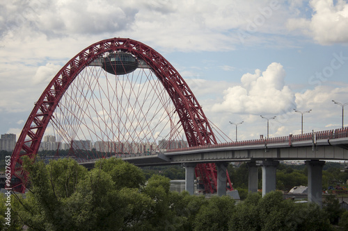 picturesque bridge over the river Moscow © sa4e4ek