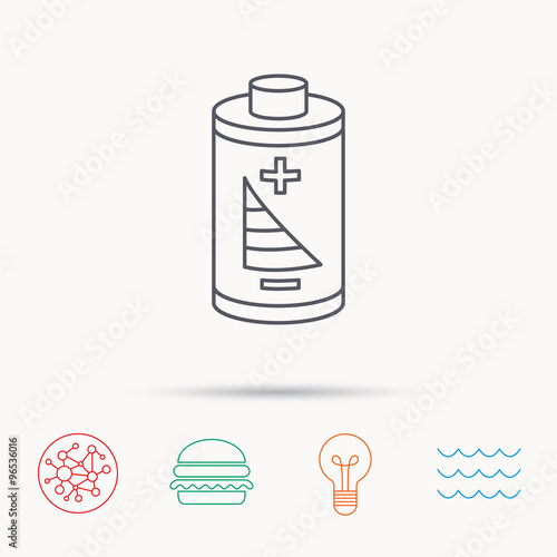 Wallpaper Mural Battery icon. Electrical power sign. Torontodigital.ca