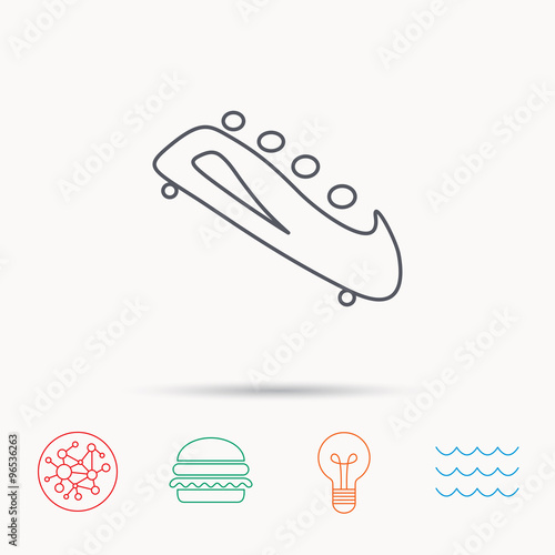 Bobsleigh icon. Four-seated bobsled sign.