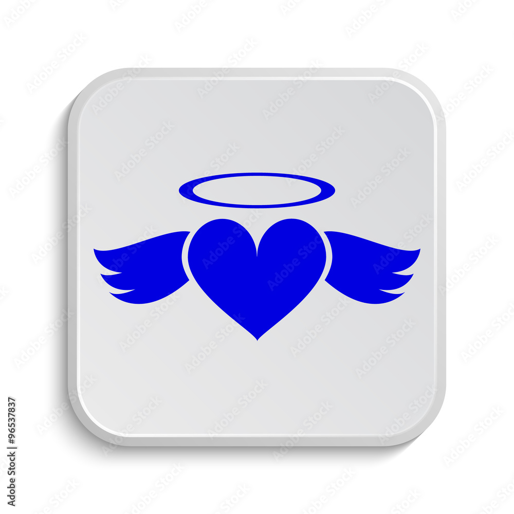 Heart angel icon Heart angel icon