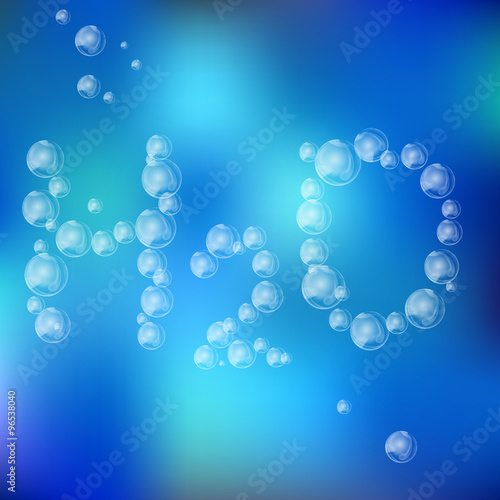 Wallpaper Mural Water Formula Made with Air Bubbles Torontodigital.ca