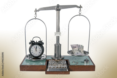 Wallpaper Mural Old style pharmacy scale with clock heavier than money Torontodigital.ca