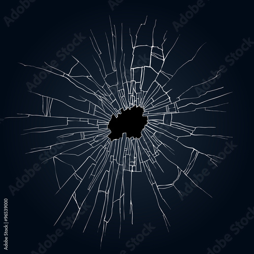 Broken glass illustration