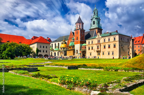The historic castle in Krakow. Poland