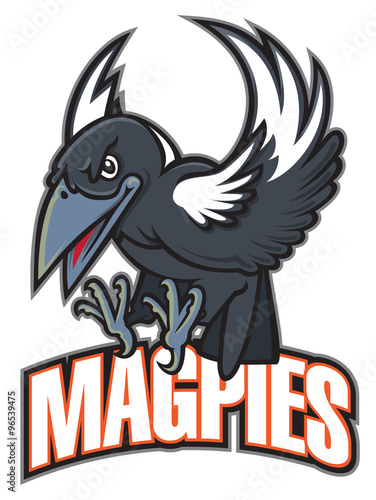 Fototapeta Magpies team mascot