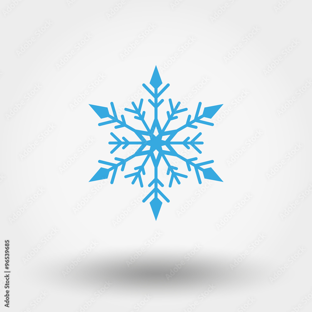 Snowflake icon. Snowflake icon.