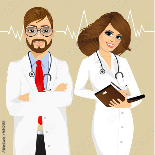 experienced male and female doctors