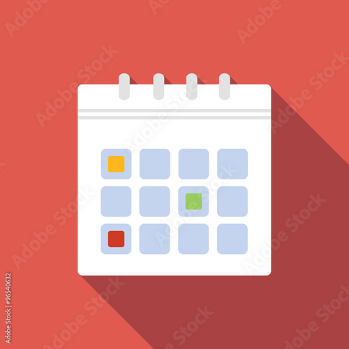 Calendar flat icon © juliars