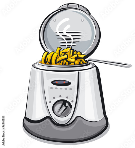 illustration of the deep fryer