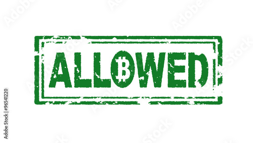 Bitcoin allowed stamp