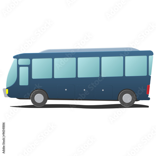 Bus public transportation cartoon