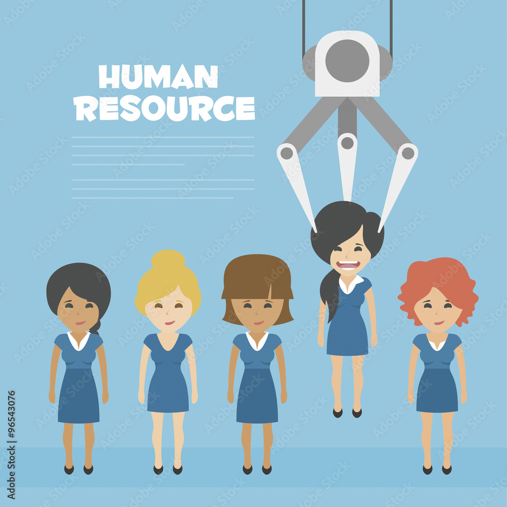 Vector Recruitment concept, human resources concept - Recruitment claw conveyor personal
Vector Recruitment concept, human resources concept - Recruitment claw conveyor personal