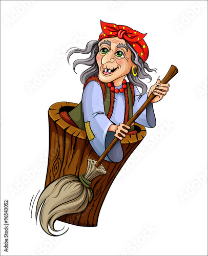 Baba Yaga. Witch from Russian folk tales