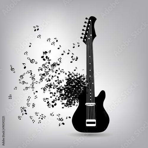 Abstract Music Background Vector Illustration for Your Design