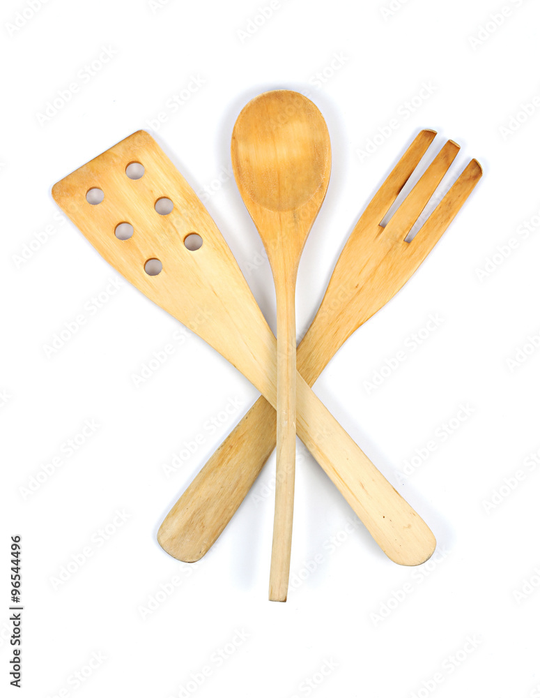 Wooden spoons, spatulas and fork Wooden spoons, spatulas and fork