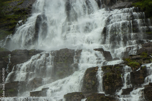 Tvindefossen - famous waterfall in Norway