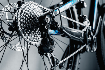 Wandcirkels Fietsen Cassette en spaken van achterwiel  © masik0553