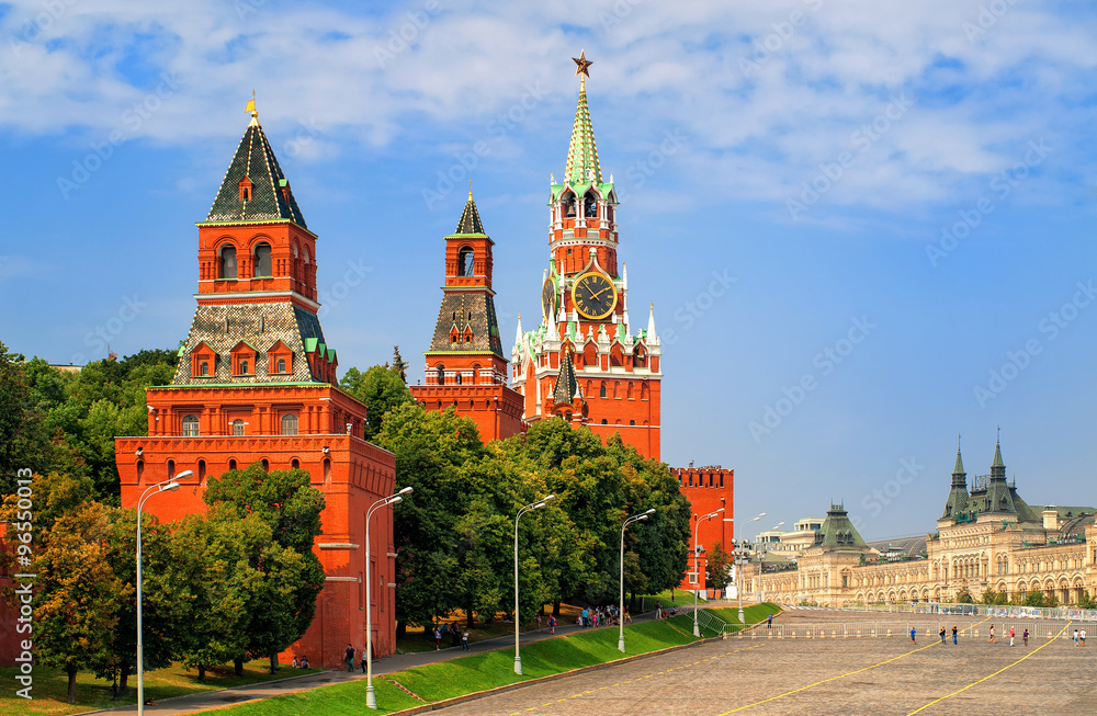 Red square and Kremlin towers, Moscow, Russia