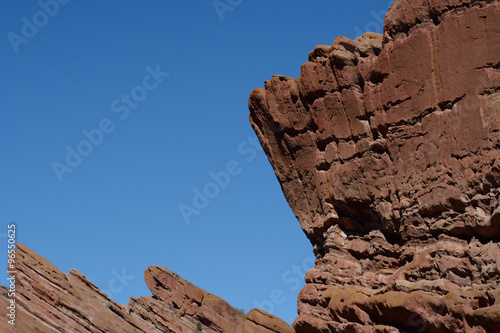 Erosion of Sandstone Red Rocks in Colorado