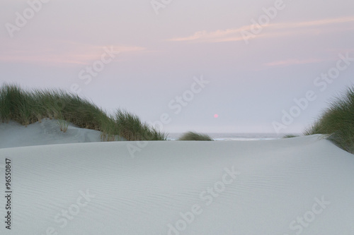 Sunset over Bayocean Peninsula, Oregon during the wildfires of Summer 2015.