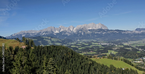 Panorama Kitzbüheler Alpen - Wilder Kaiser 