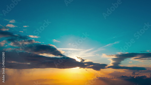 Wallpaper Mural aerial mountain sunset horizon timelapse Torontodigital.ca