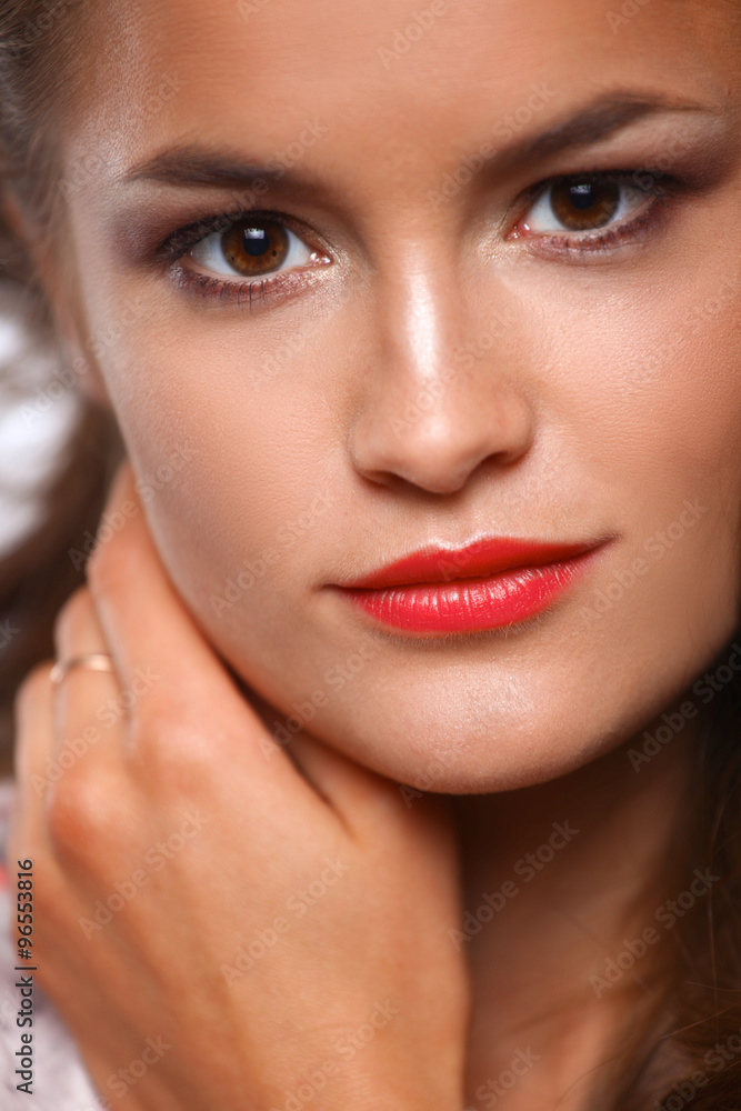 Portrait of young beautiful brunette woman Portrait of young beautiful brunette woman