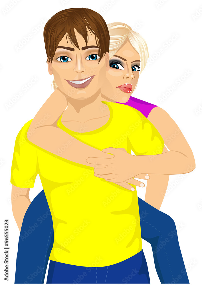 Fototapeta premium Happy couple in love