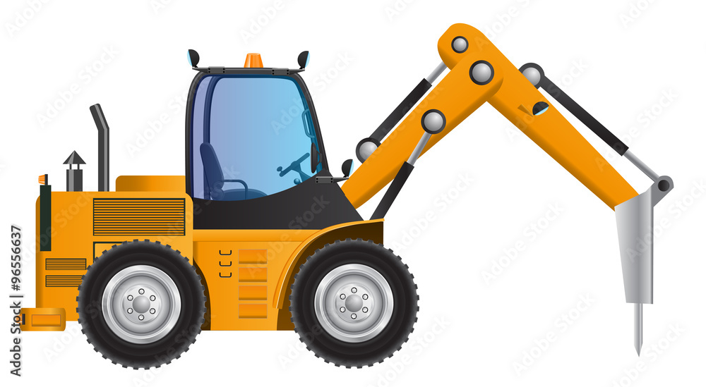 Drilling car machine model vector design Drilling car machine model vector design