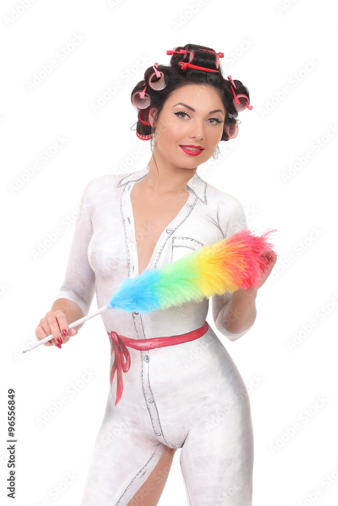 Female Body Paint Before And After