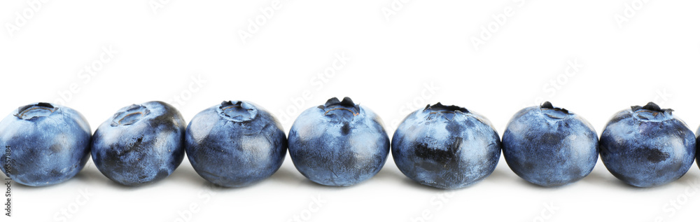 Fresh blueberries isolated on white Fresh blueberries isolated on white