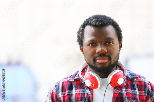African American man with h...