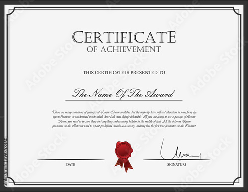 Certificate template